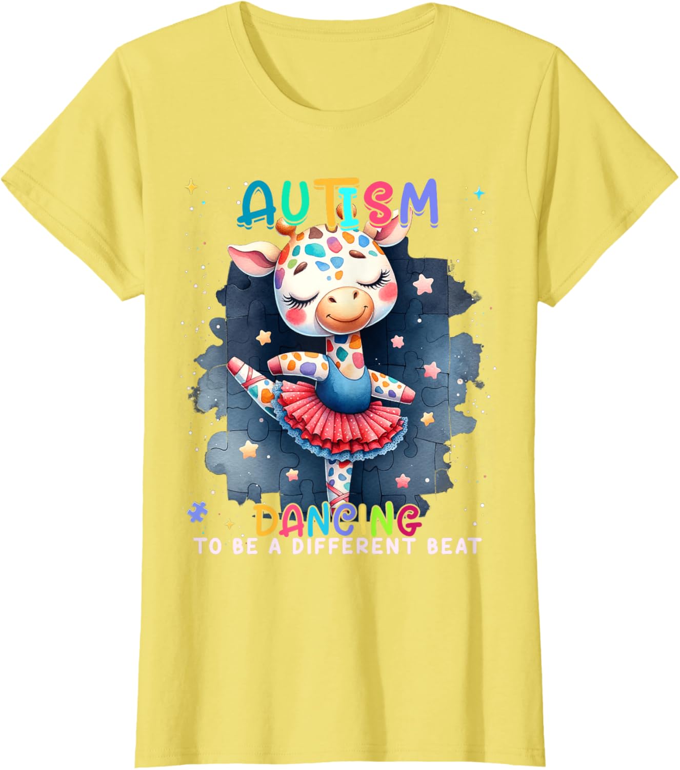 Autism Awareness Cute Unicorn Dancing To A Different Beat