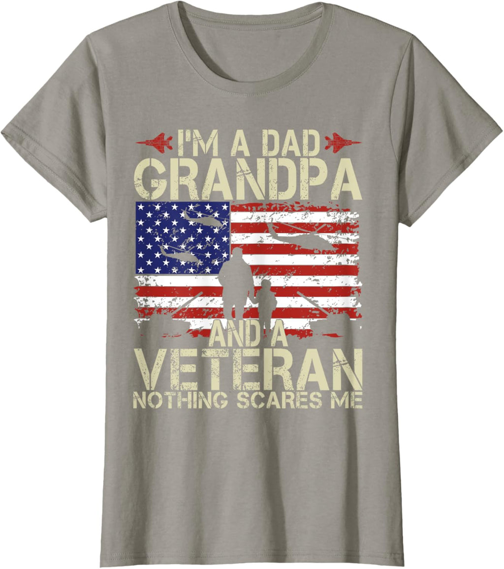 I'm A Dad Grandpa And Veteran Fathers Day Papa Grandpa Gifts