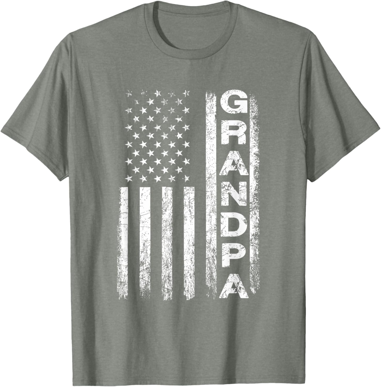 Grandpa Vintage American Flag Father's Day 4th of July Papa