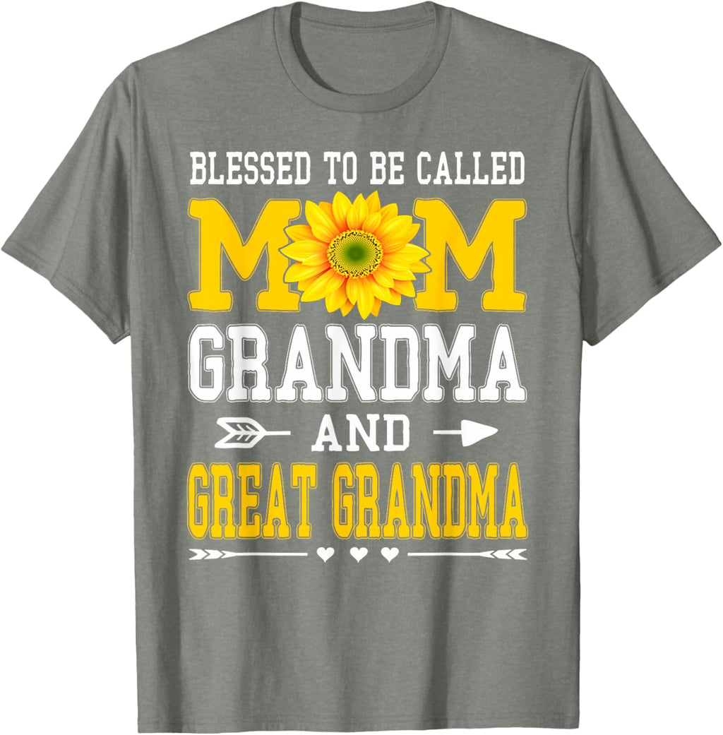 Blessed To Be Called Mom Grandma Great Grandma Mother's Day Mother Shirt