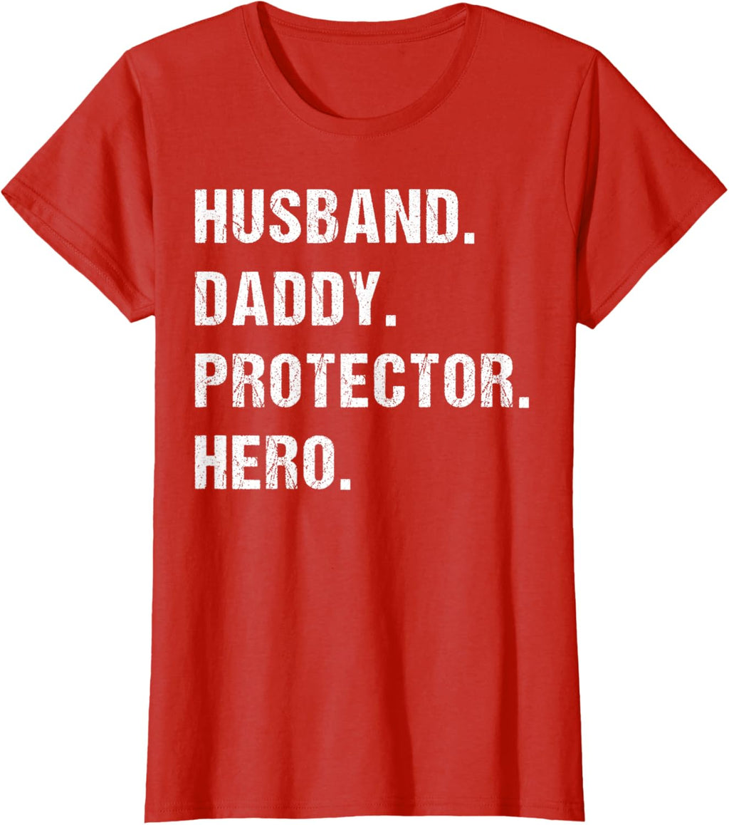 Husband Daddy Protector Hero Fathers Day Gift For Dad Wife