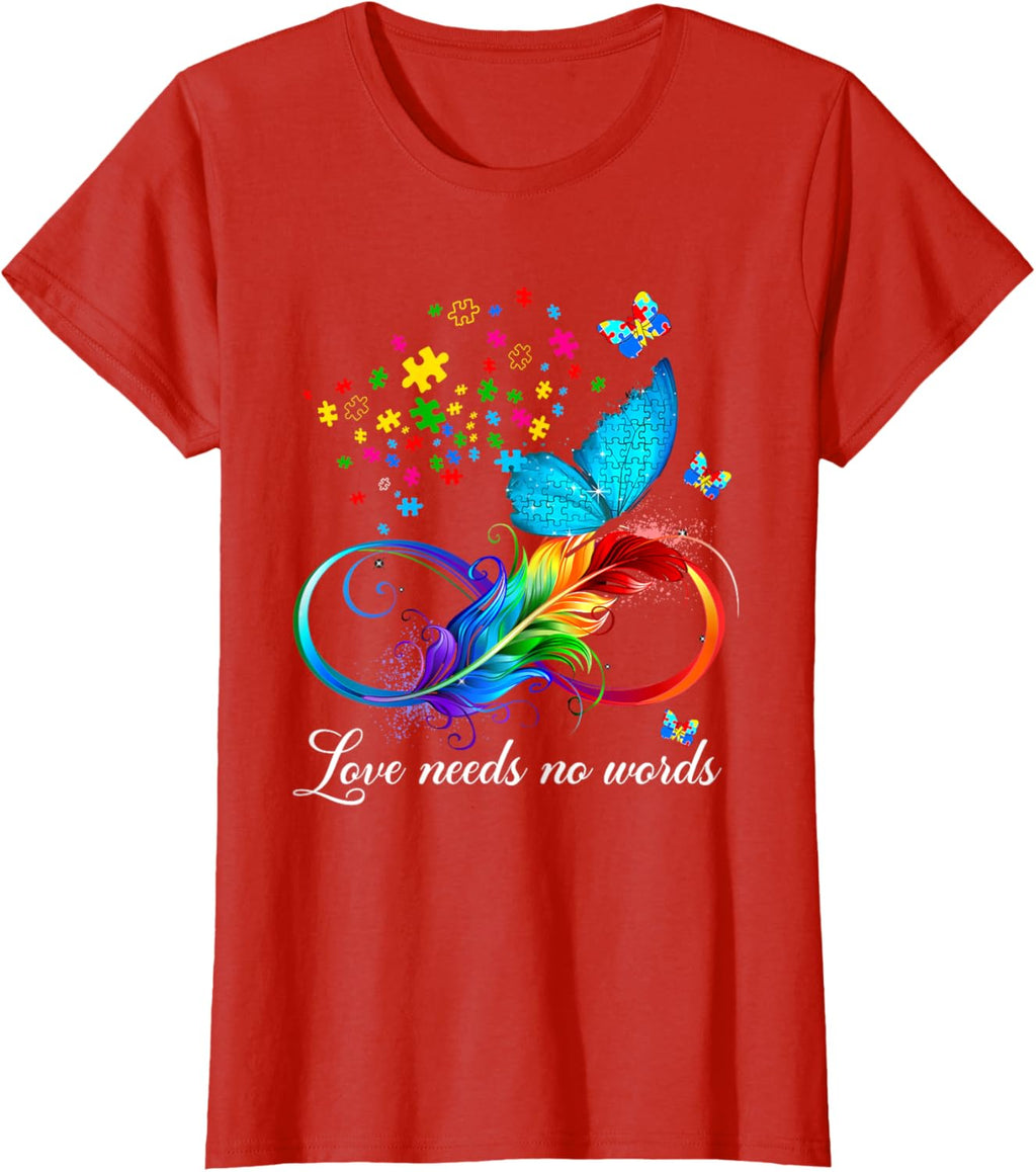 Love Needs No Words Autism Kids Mom Support Autism Awareness