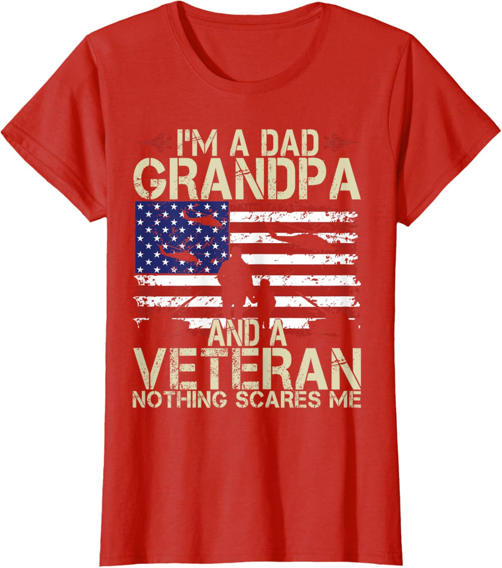 I'm A Dad Grandpa And Veteran Fathers Day Papa Grandpa Gifts
