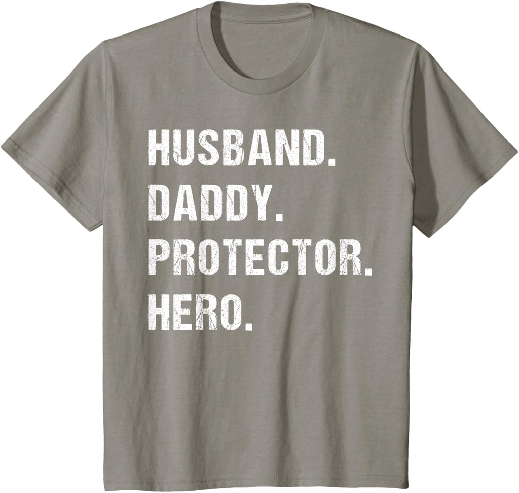 Husband Daddy Protector Hero Fathers Day Gift For Dad Wife