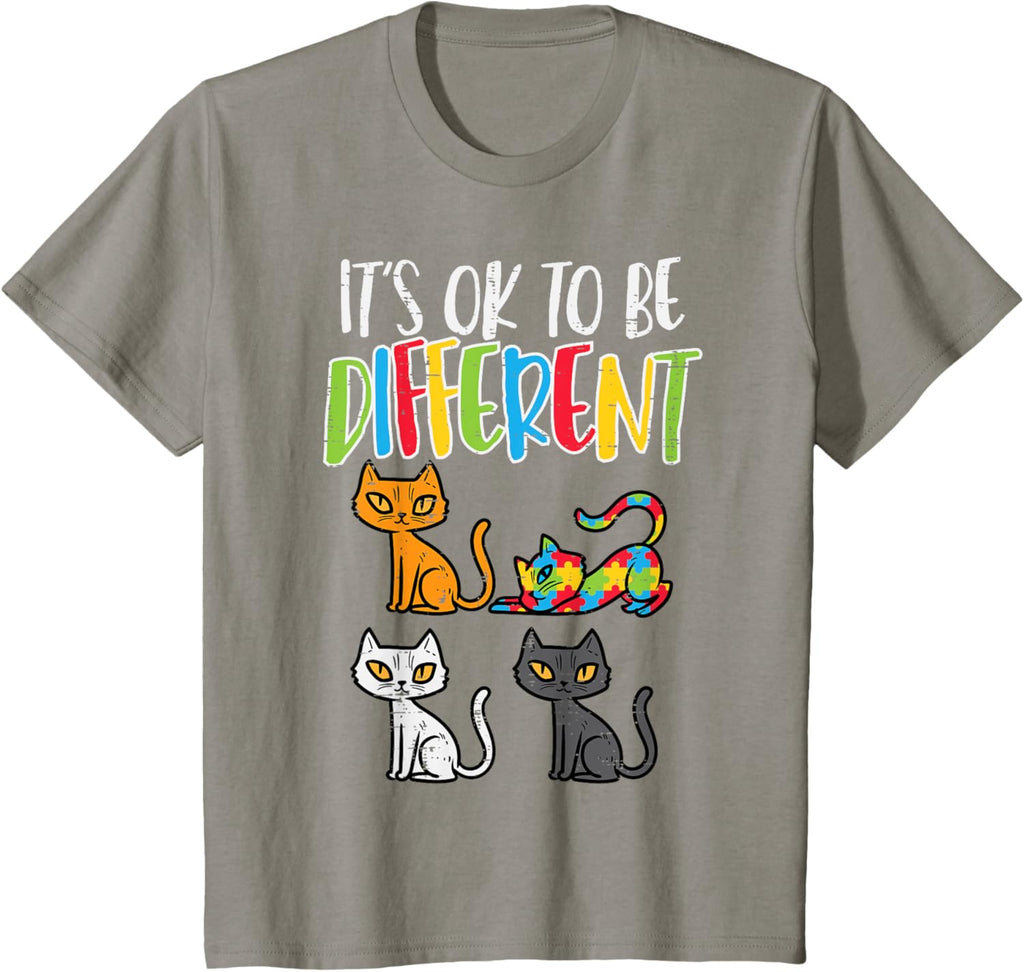 Its Ok To Be Different Cat Puzzle Cute Autism Awareness Kids