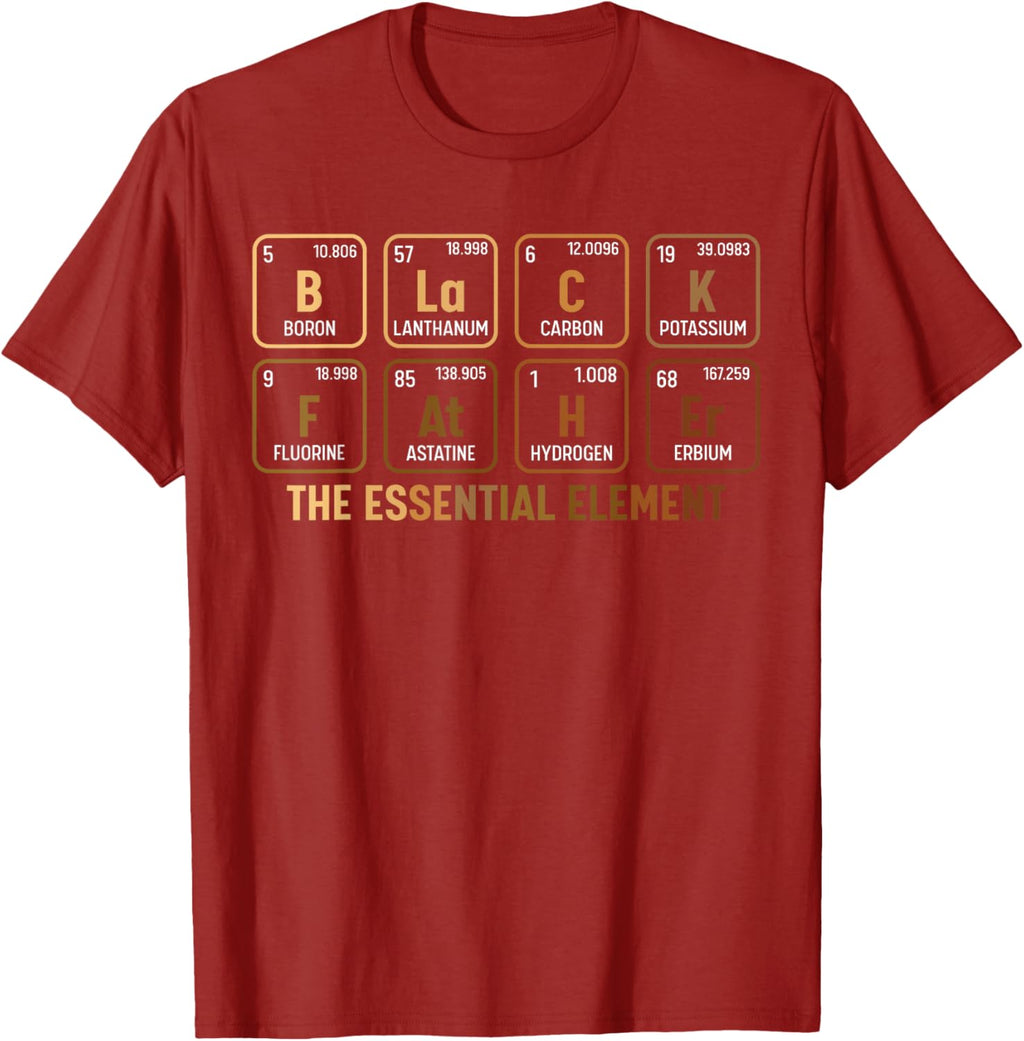 Mens Black Father's Day Black Dad Black Father Essential Element