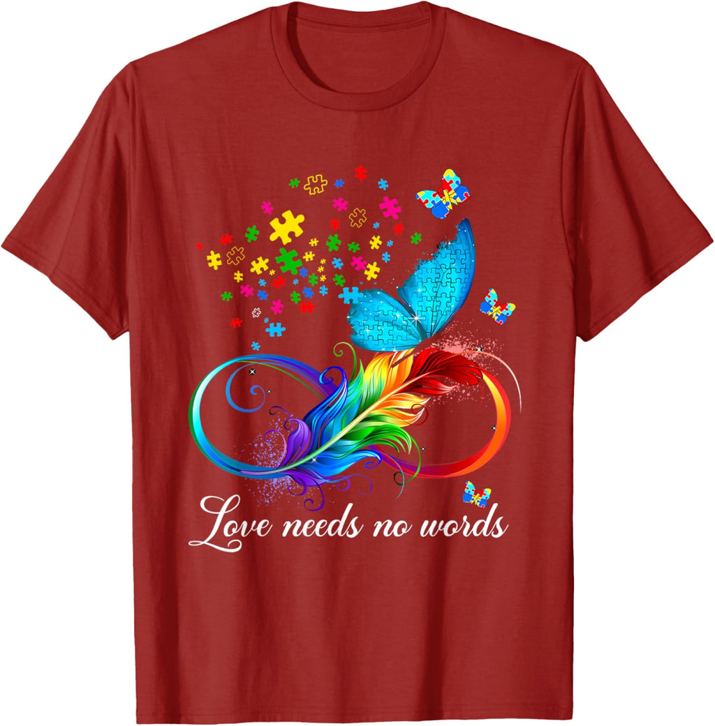 Love Needs No Words Autism Kids Mom Support Autism Awareness