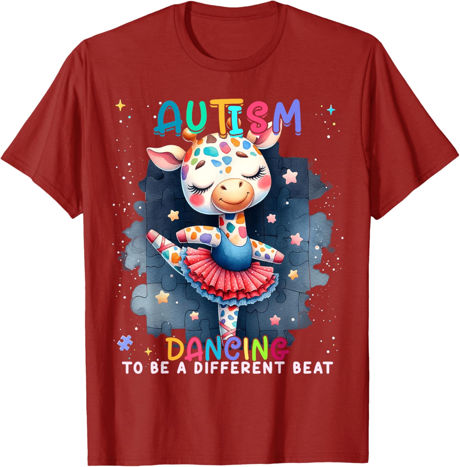 Autism Awareness Cute Unicorn Dancing To A Different Beat