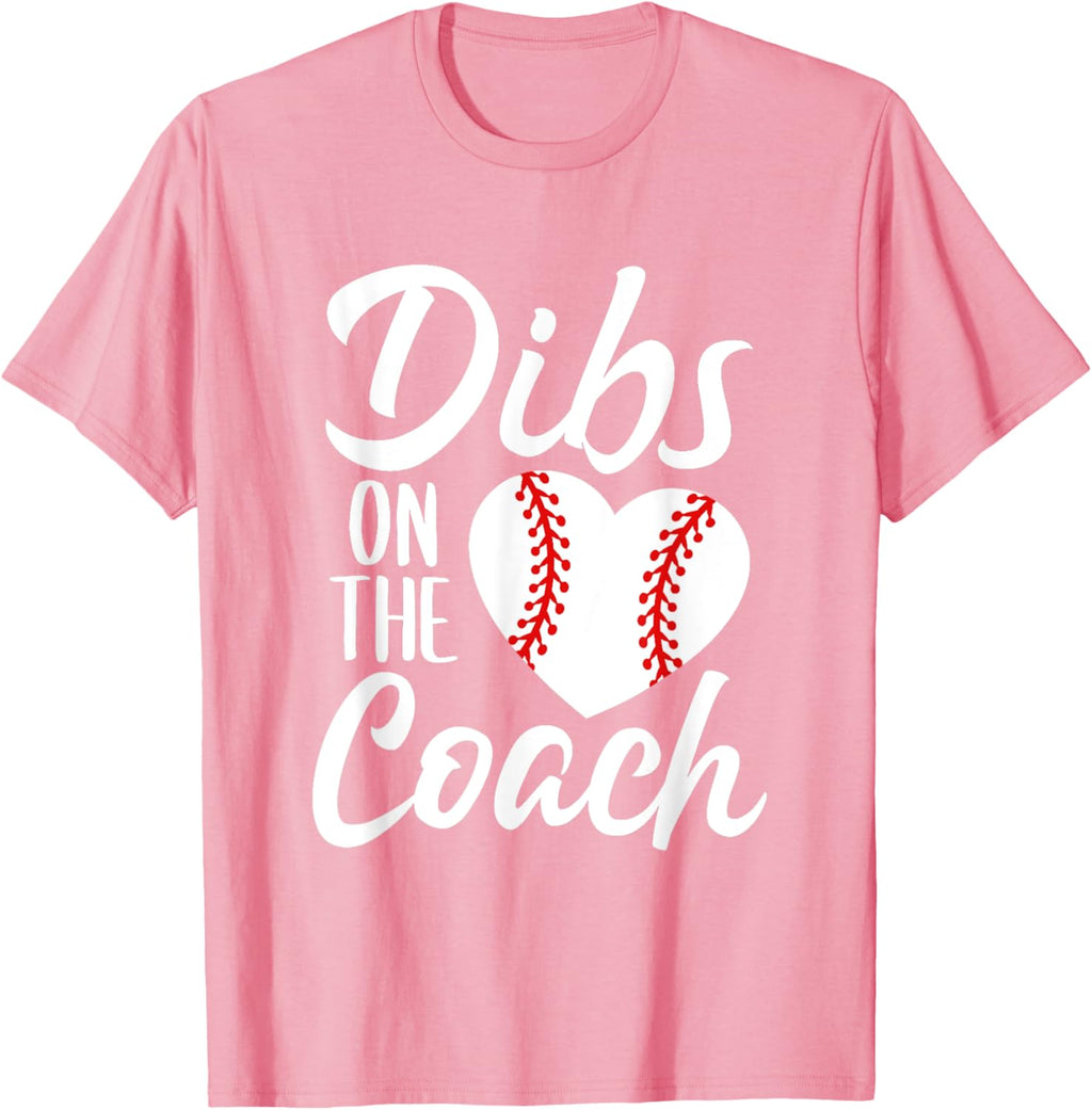 Dibs On The Coach Funny Baseball Heart Cute Mother's Day