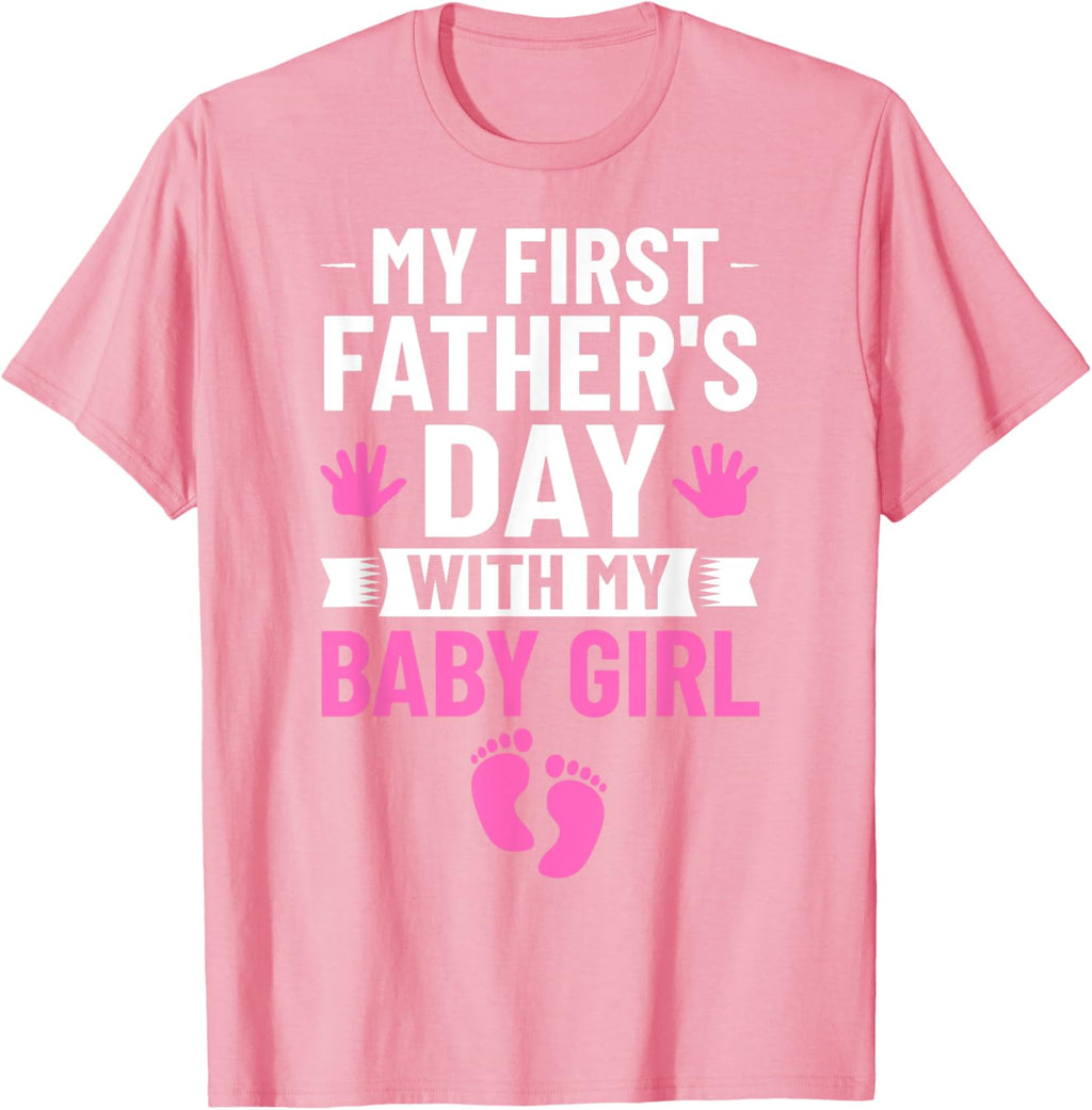 My First Fathers Day Baby Girl Outfit First Time Dad