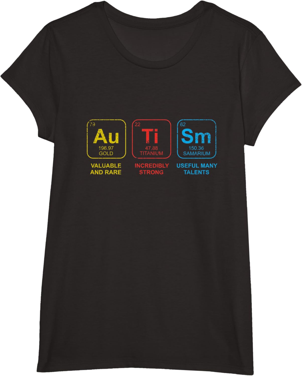 Autism Awareness Women Men Kids Elements Periodic Table ASD