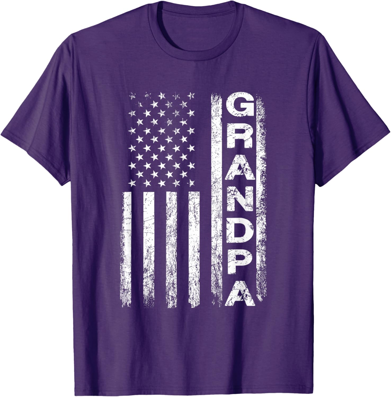 Grandpa Vintage American Flag Father's Day 4th of July Papa