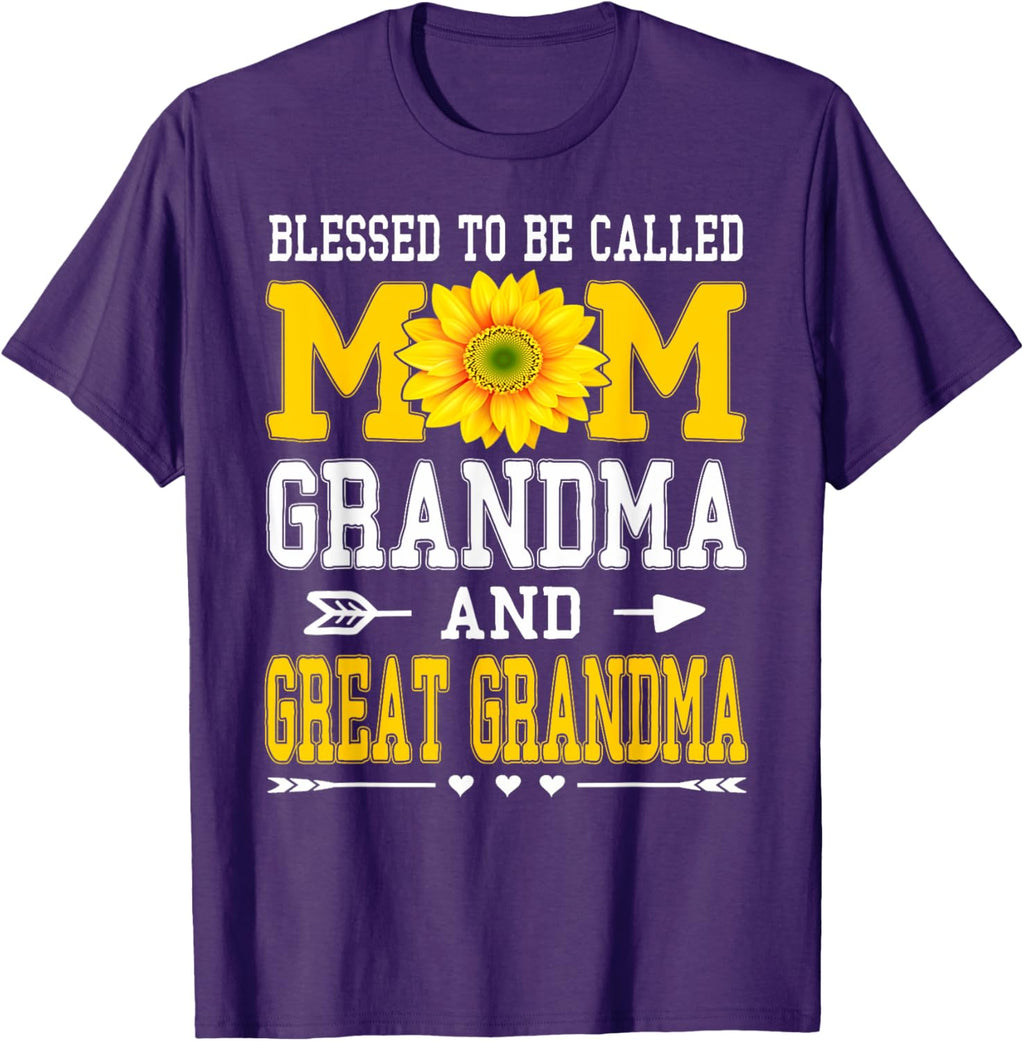 Blessed To Be Called Mom Grandma Great Grandma Mother's Day Mother Shirt