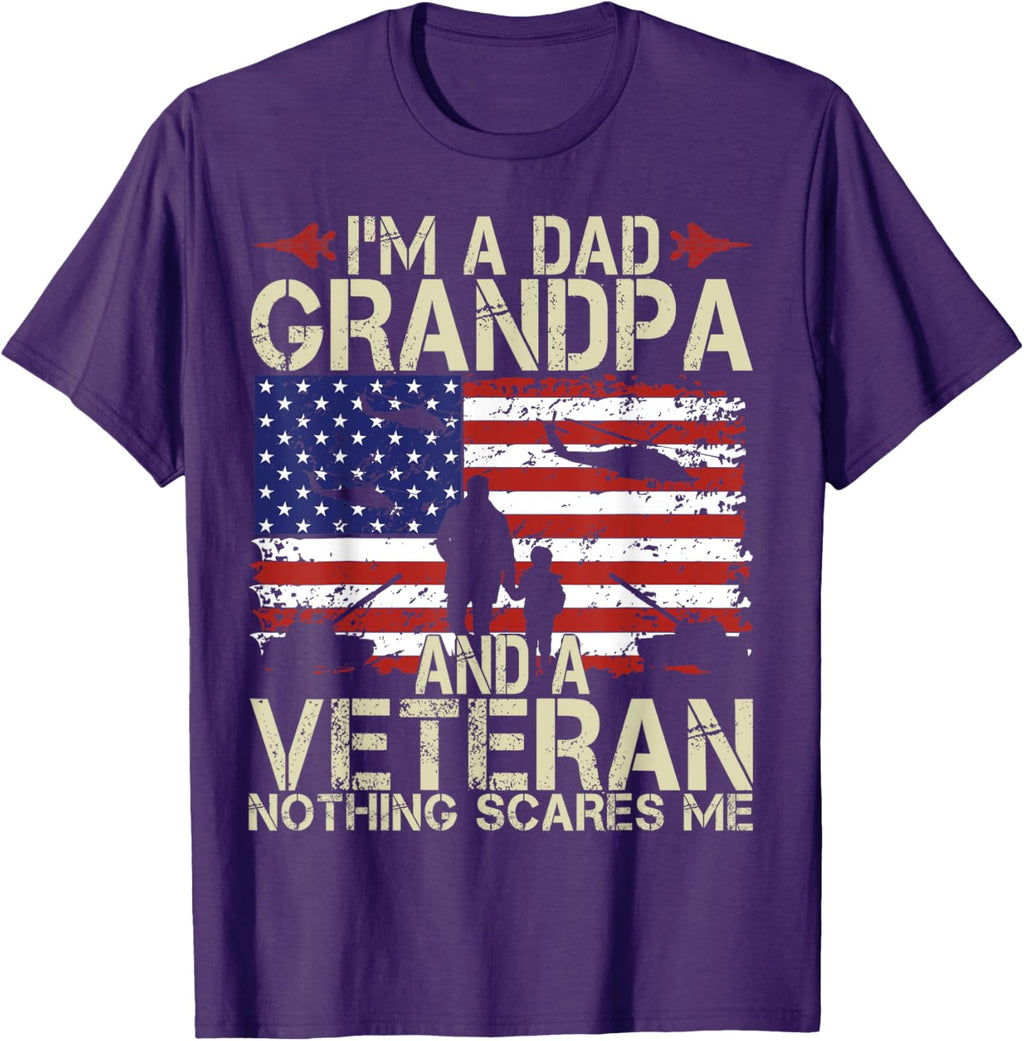 I'm A Dad Grandpa And Veteran Fathers Day Papa Grandpa Gifts
