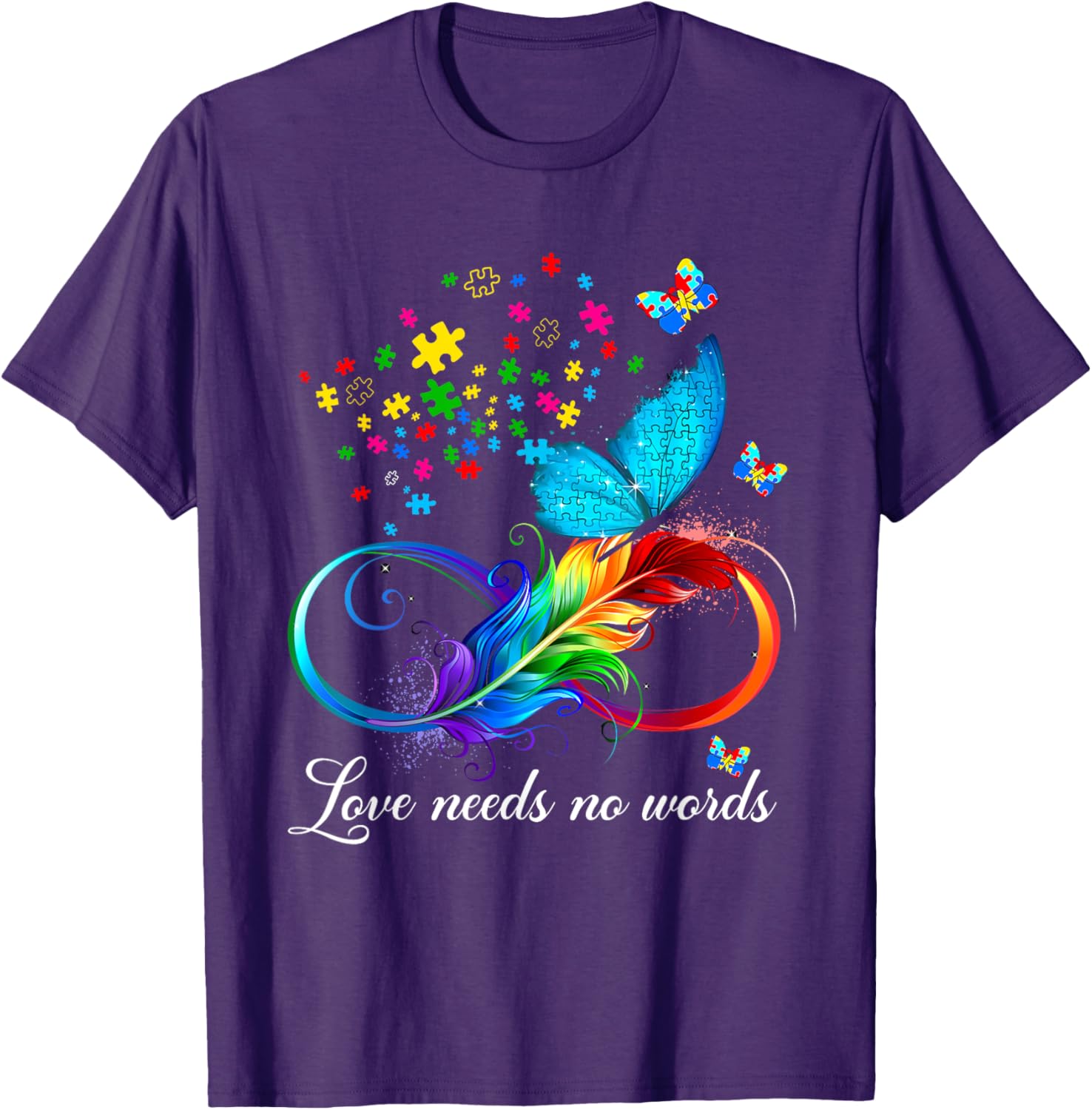Love Needs No Words Autism Kids Mom Support Autism Awareness