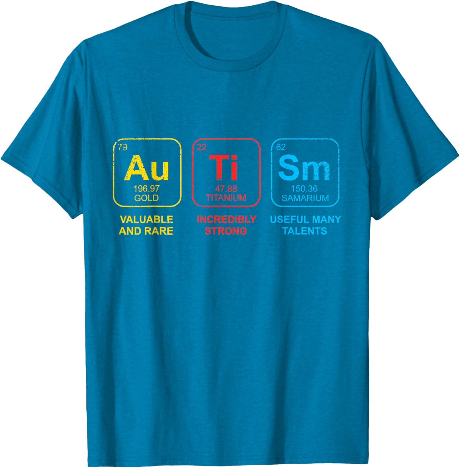Autism Awareness Women Men Kids Elements Periodic Table ASD