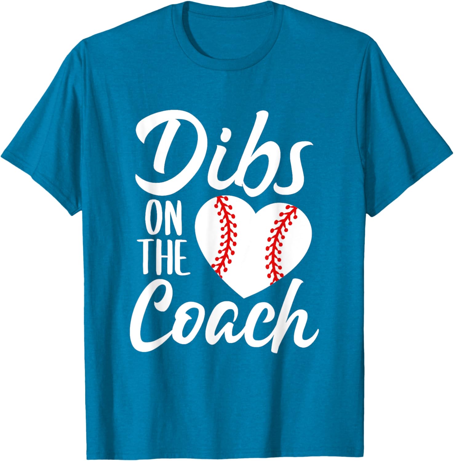 Dibs On The Coach Funny Baseball Heart Cute Mother's Day