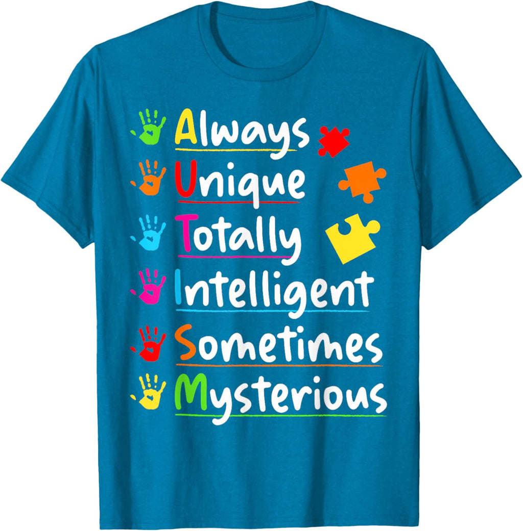 Always Unique Autism Awareness Totally Intelligent Kids