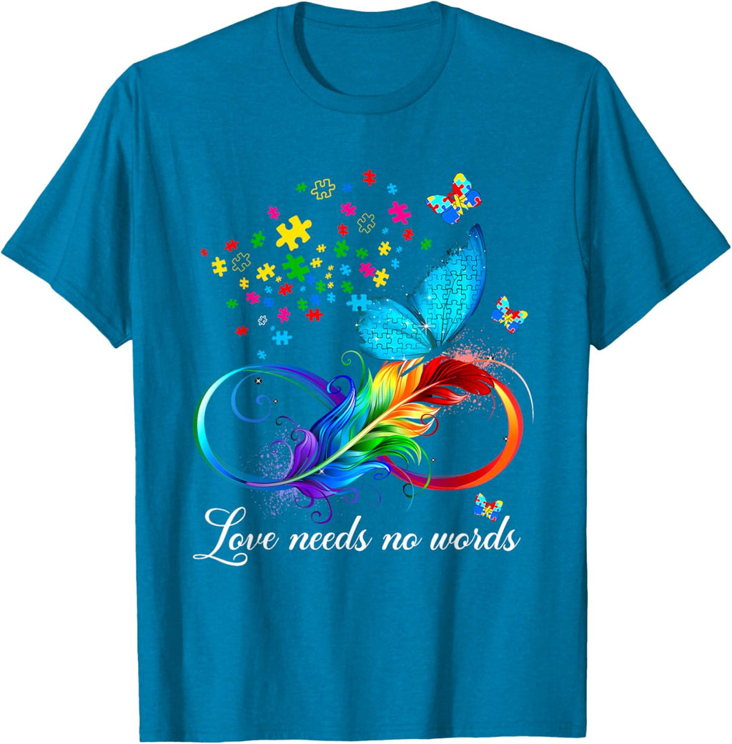 Love Needs No Words Autism Kids Mom Support Autism Awareness