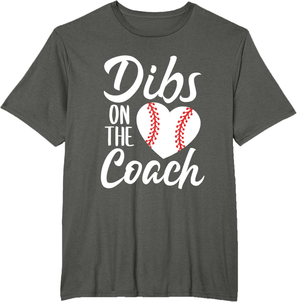 Dibs On The Coach Funny Baseball Heart Cute Mother's Day