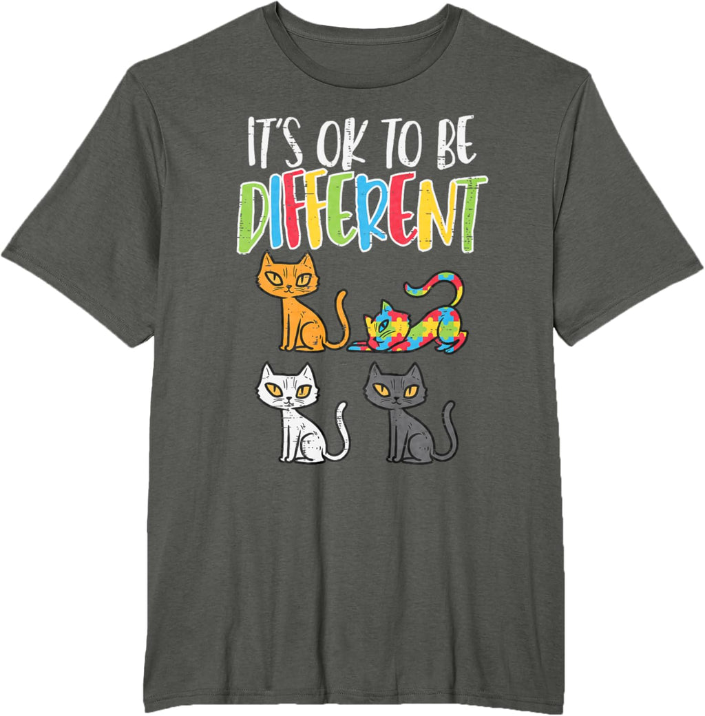 Its Ok To Be Different Cat Puzzle Cute Autism Awareness Kids