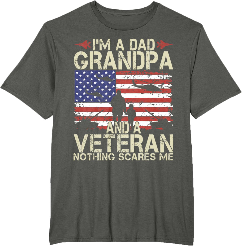 I'm A Dad Grandpa And Veteran Fathers Day Papa Grandpa Gifts