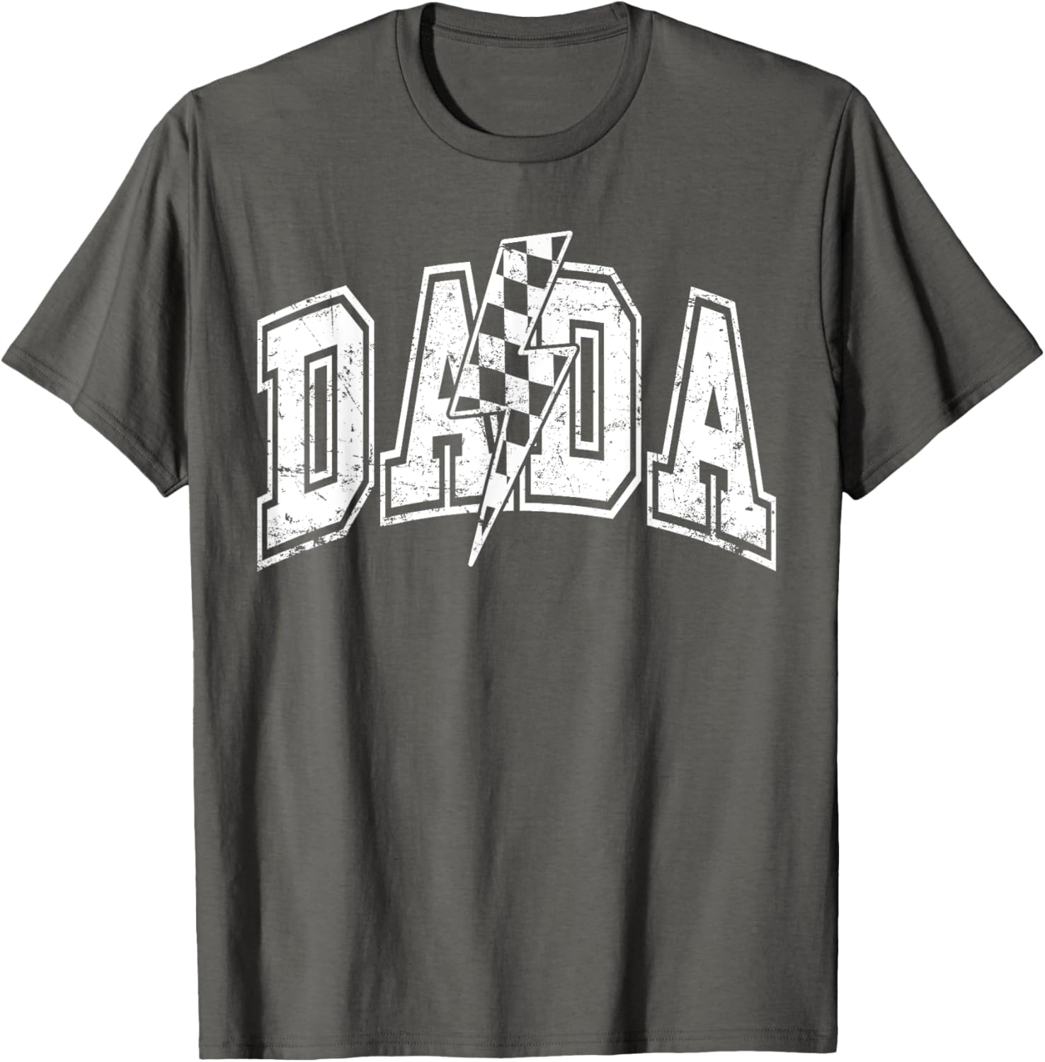 Dada Lightning Bolt Checkered Varsity Dad Men Father's Day