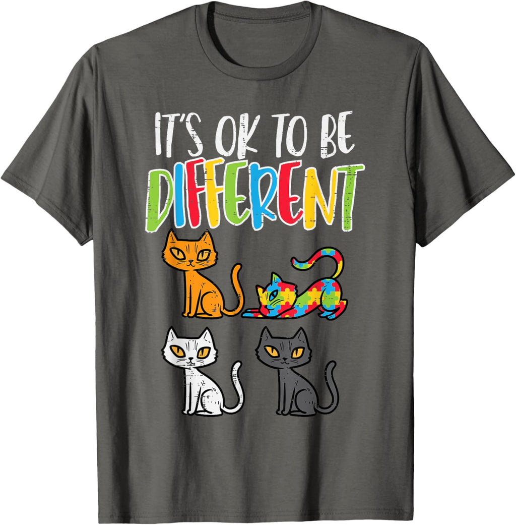 Its Ok To Be Different Cat Puzzle Cute Autism Awareness Kids