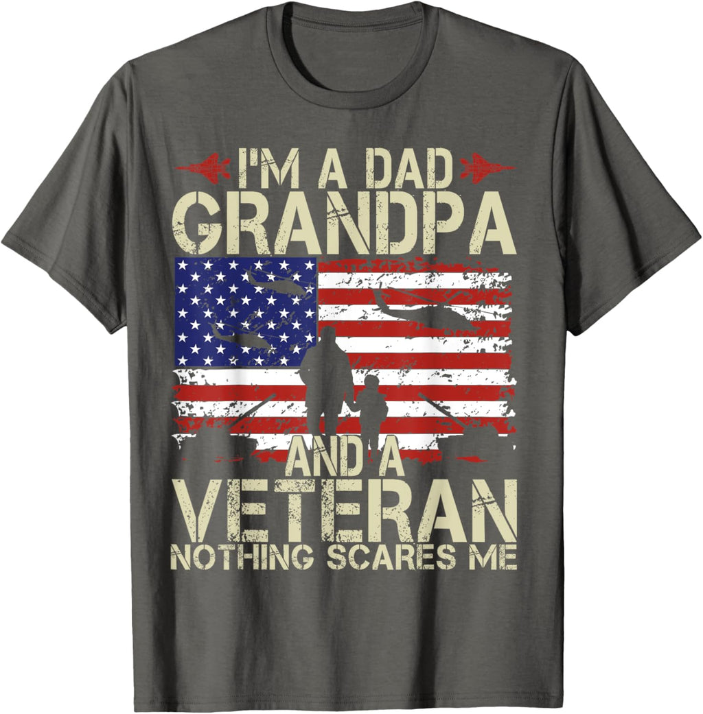 I'm A Dad Grandpa And Veteran Fathers Day Papa Grandpa Gifts