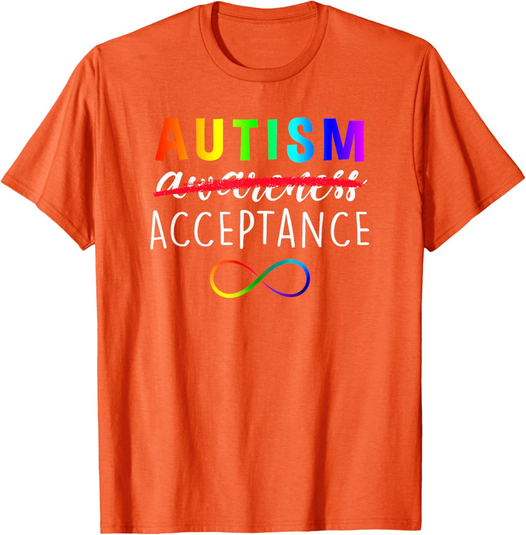 Autism - Red Instead - Acceptance Not Awareness