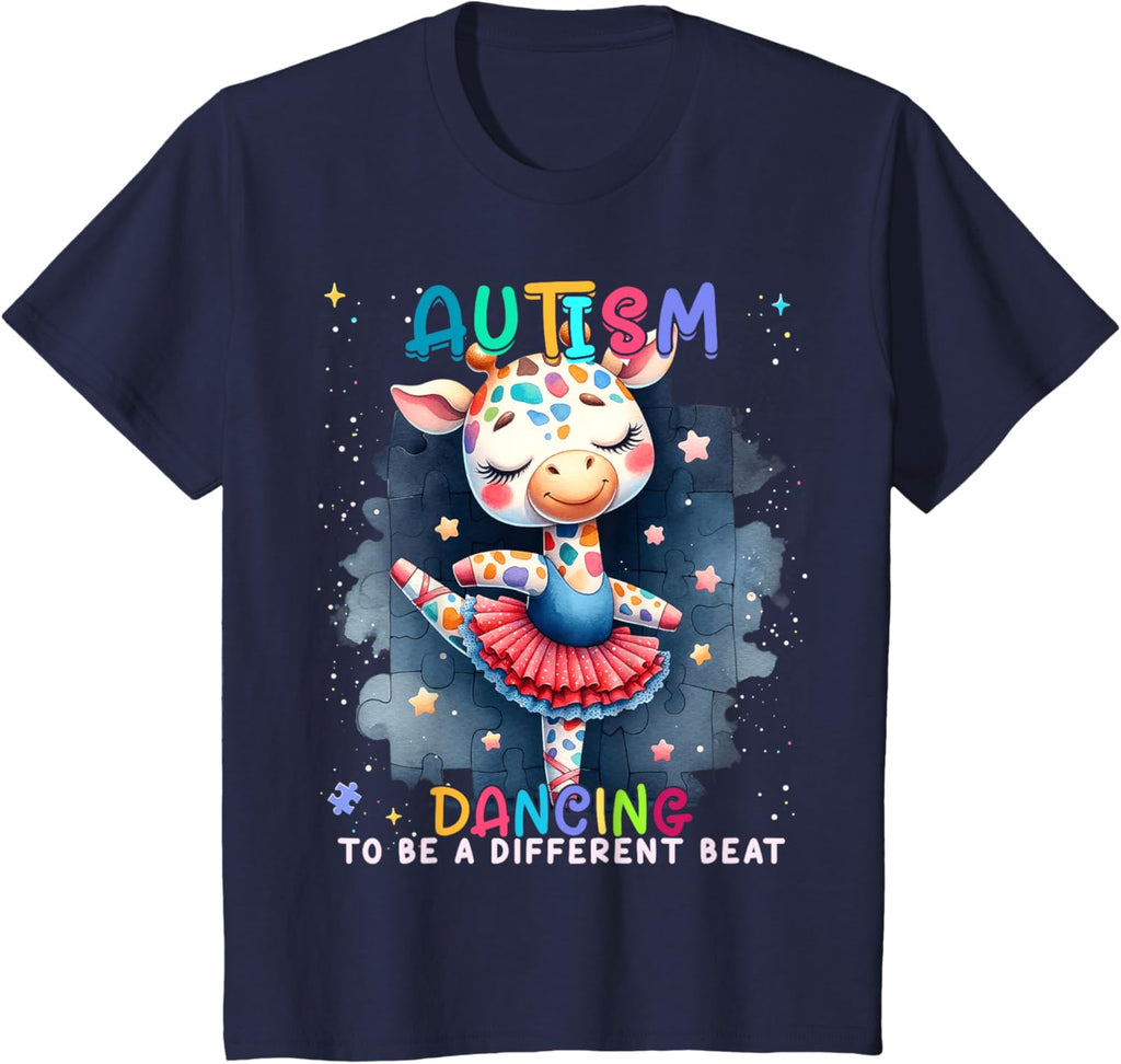 Autism Awareness Cute Unicorn Dancing To A Different Beat