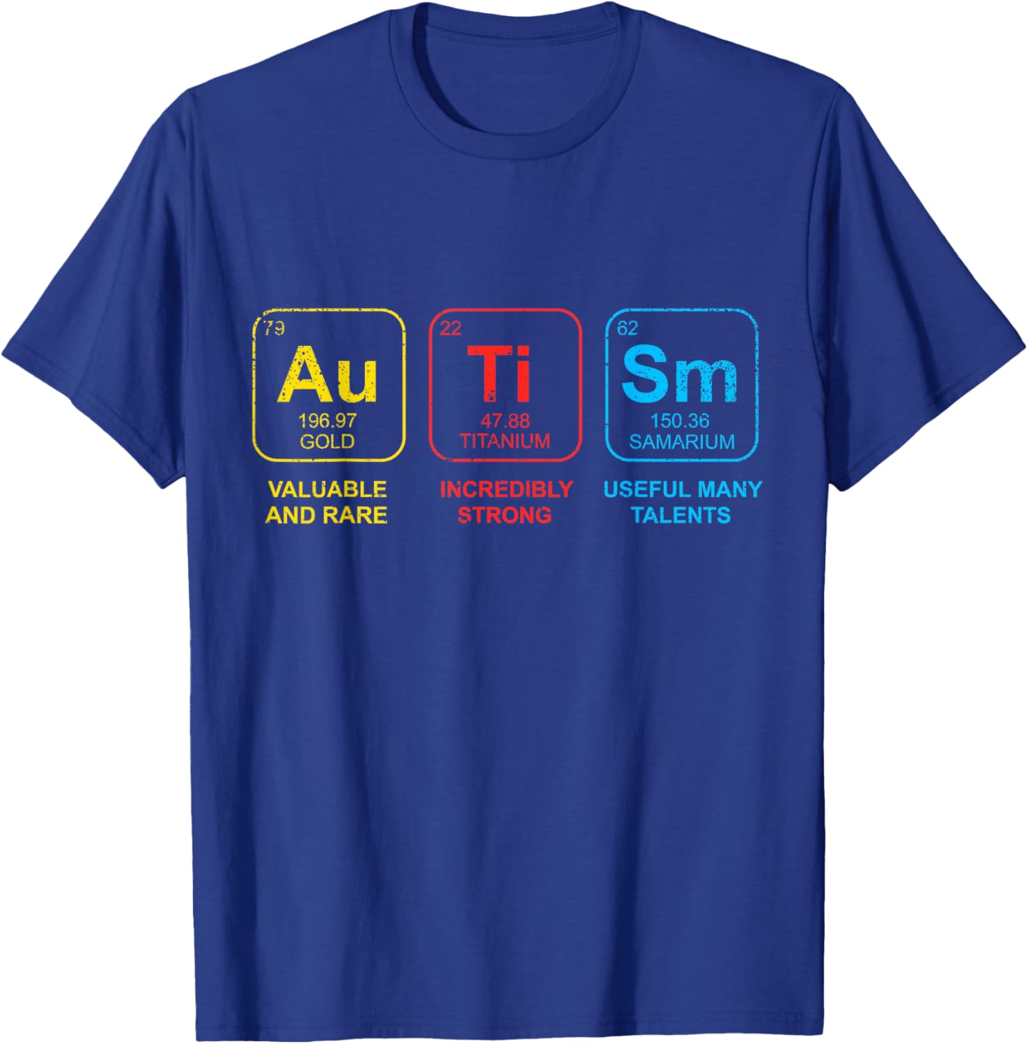 Autism Awareness Women Men Kids Elements Periodic Table ASD