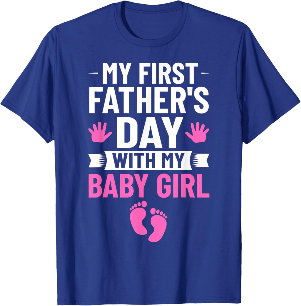 My First Fathers Day Baby Girl Outfit First Time Dad