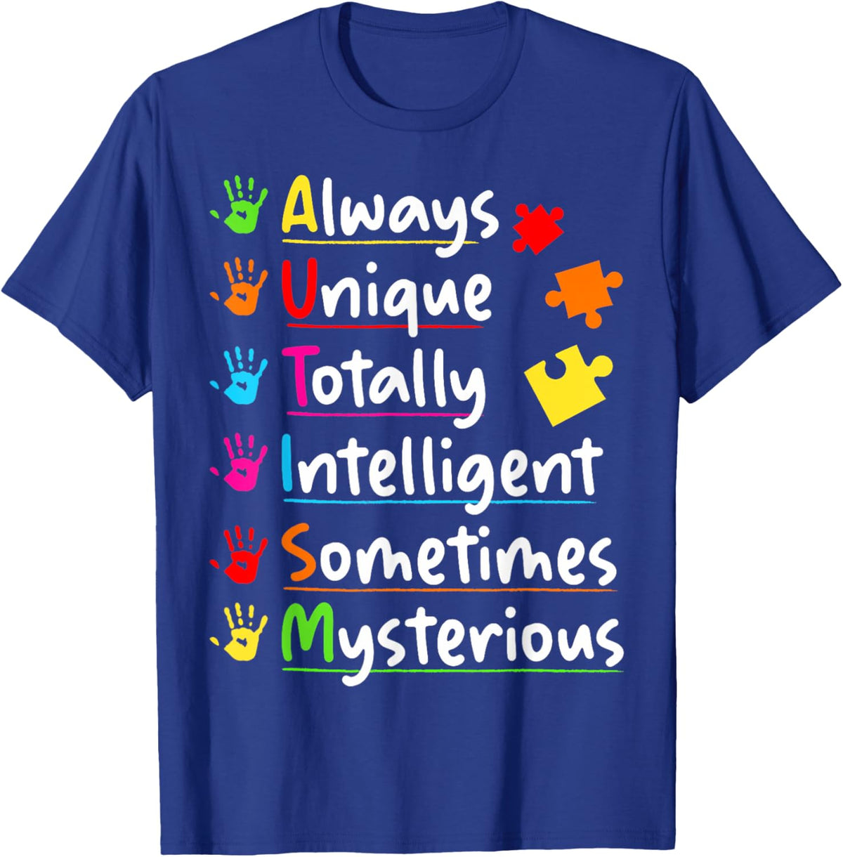 Always Unique Autism Awareness Totally Intelligent Kids