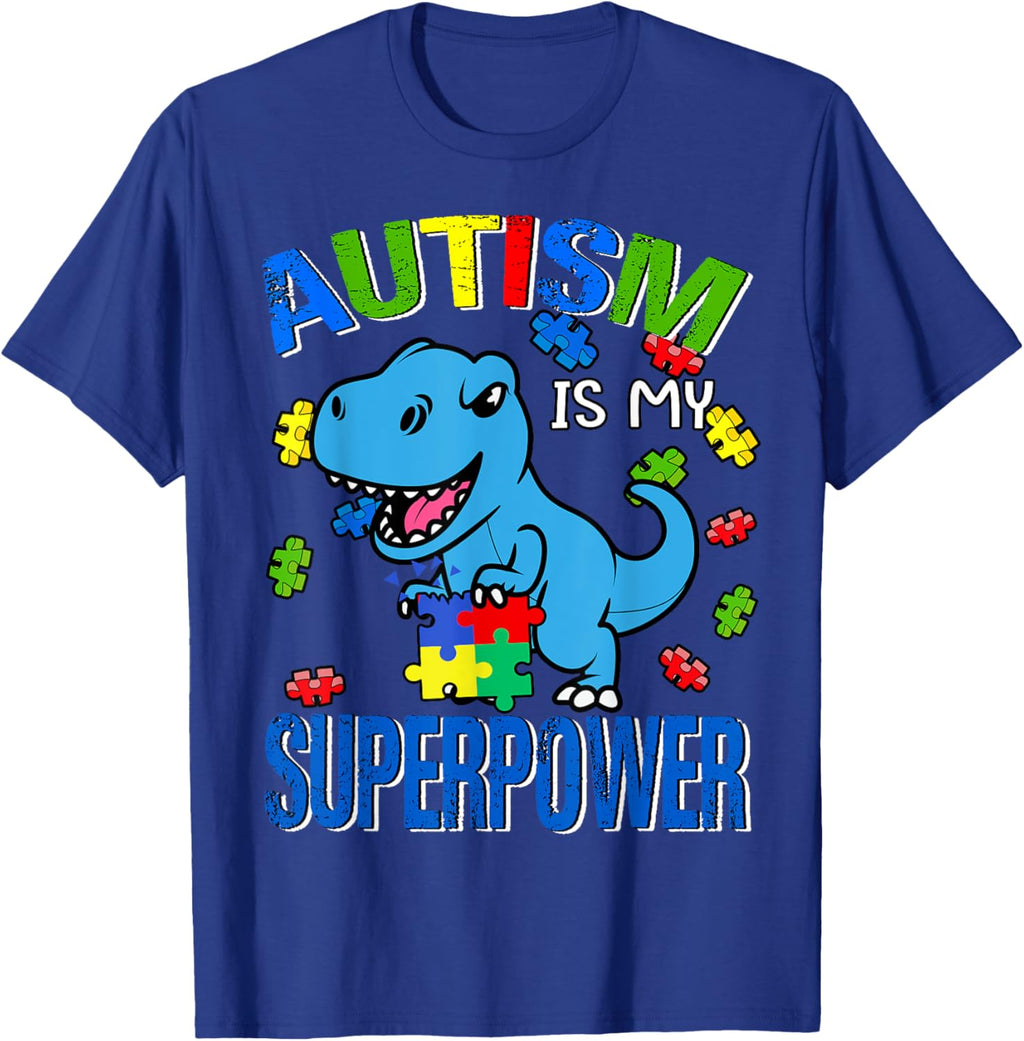 Kids Autism Is My Superpower Funny Awareness Boy Toddler