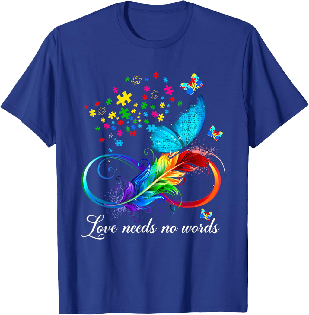Love Needs No Words Autism Kids Mom Support Autism Awareness