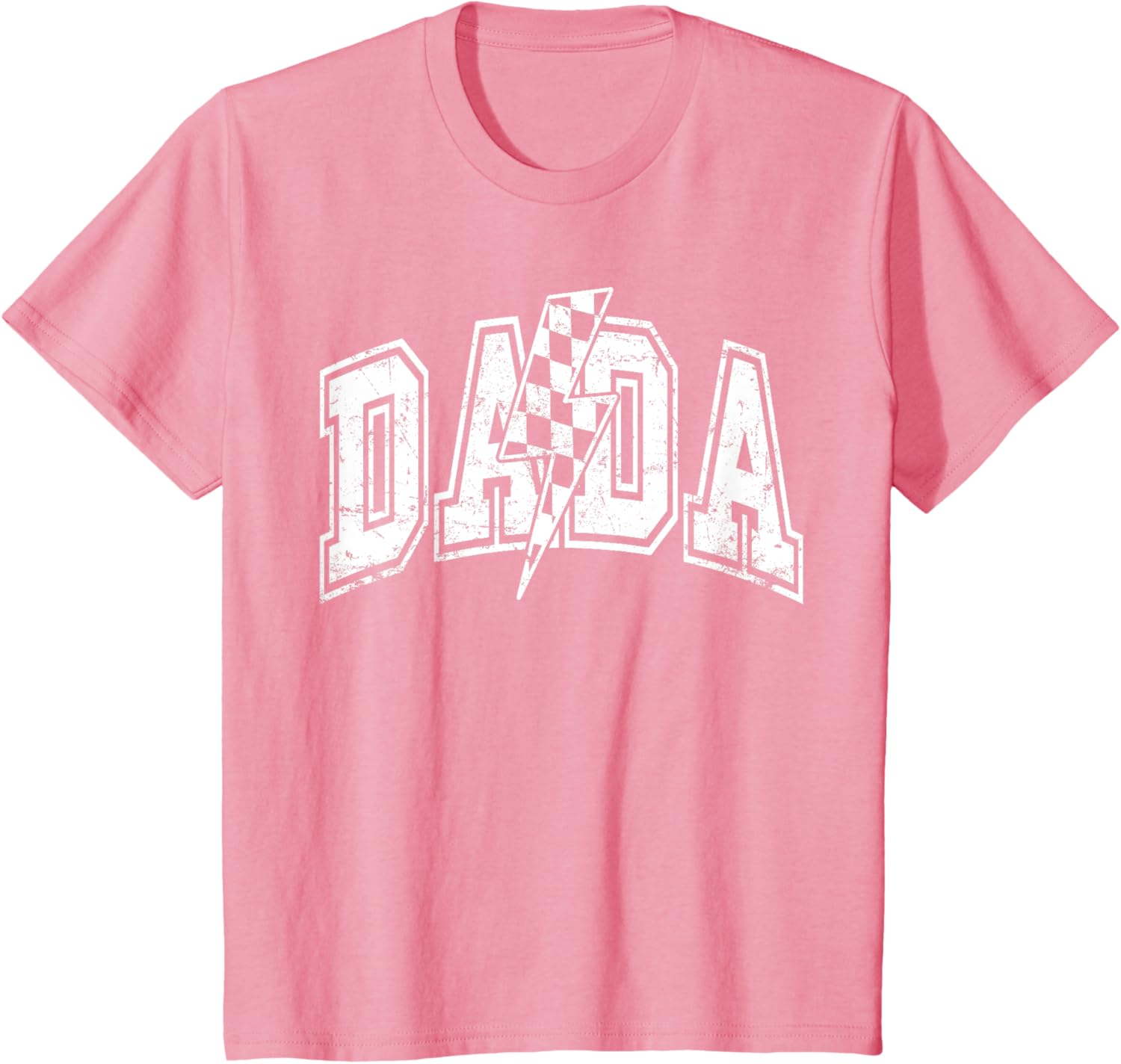 Dada Lightning Bolt Checkered Varsity Dad Men Father's Day