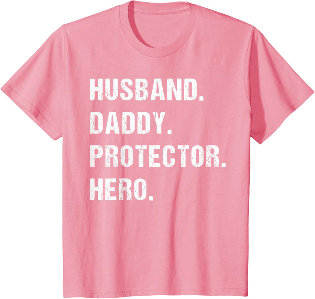 Husband Daddy Protector Hero Fathers Day Gift For Dad Wife