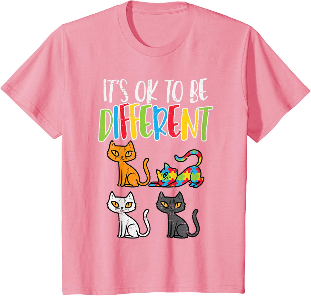Its Ok To Be Different Cat Puzzle Cute Autism Awareness Kids