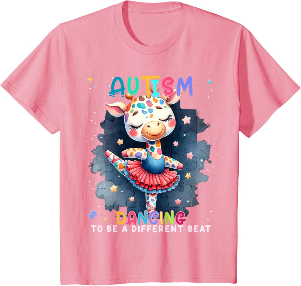 Autism Awareness Cute Unicorn Dancing To A Different Beat
