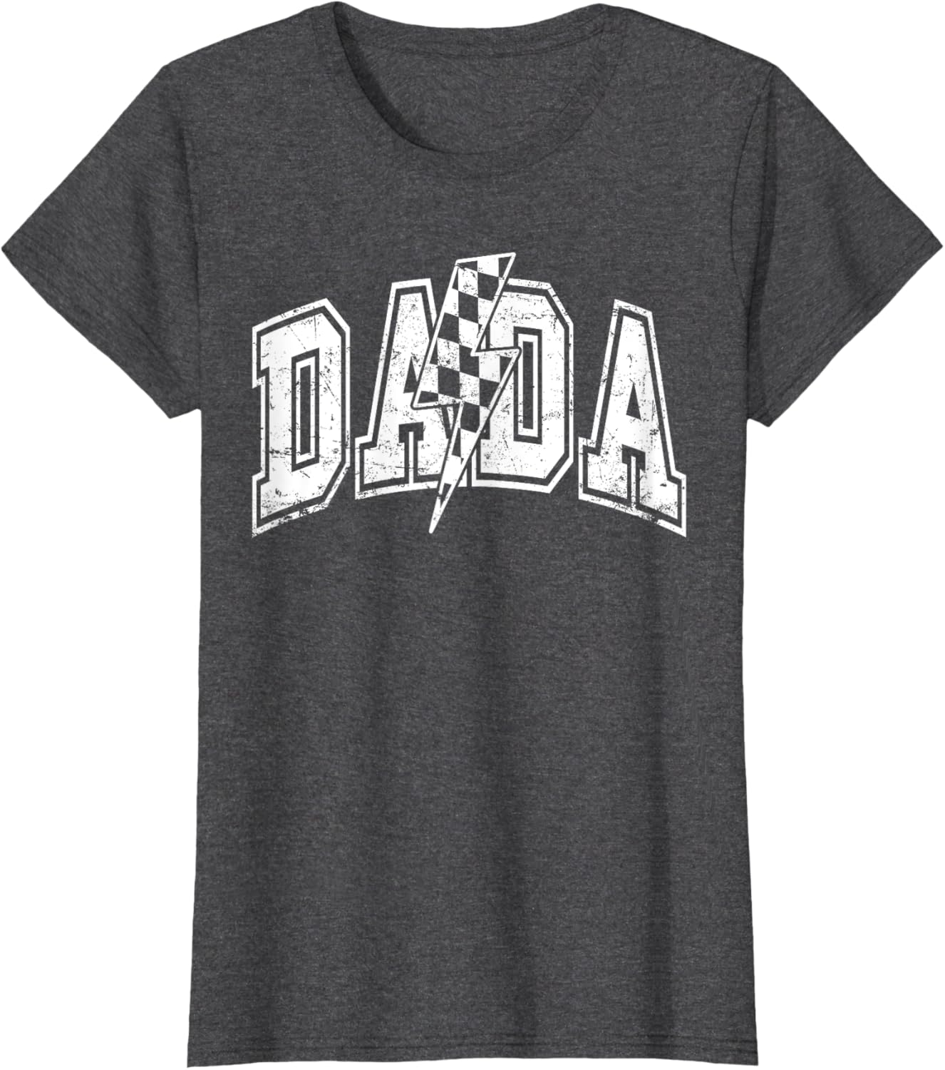 Dada Lightning Bolt Checkered Varsity Dad Men Father's Day