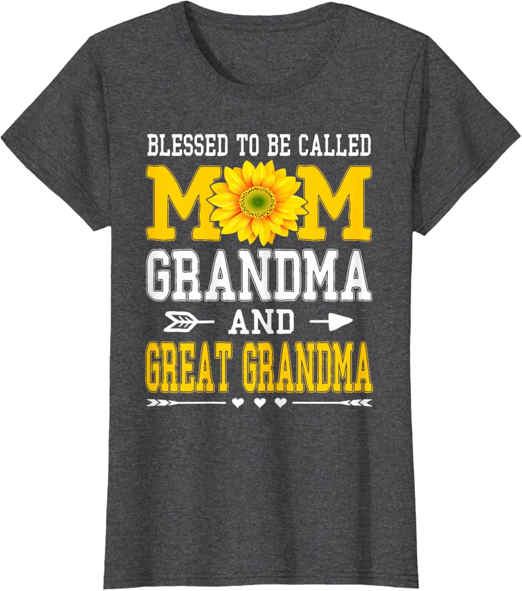 Blessed To Be Called Mom Grandma Great Grandma Mother's Day Mother Shirt