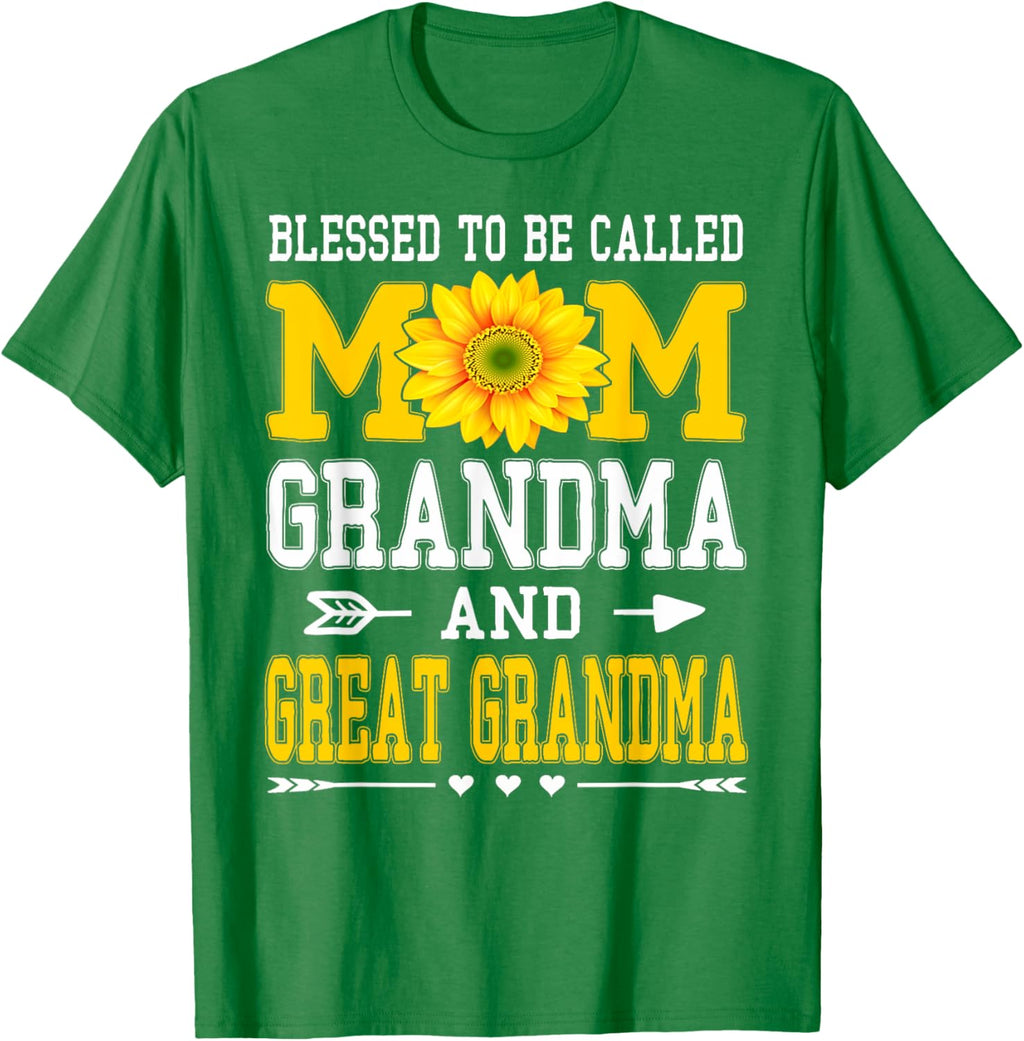 Blessed To Be Called Mom Grandma Great Grandma Mother's Day Mother Shirt