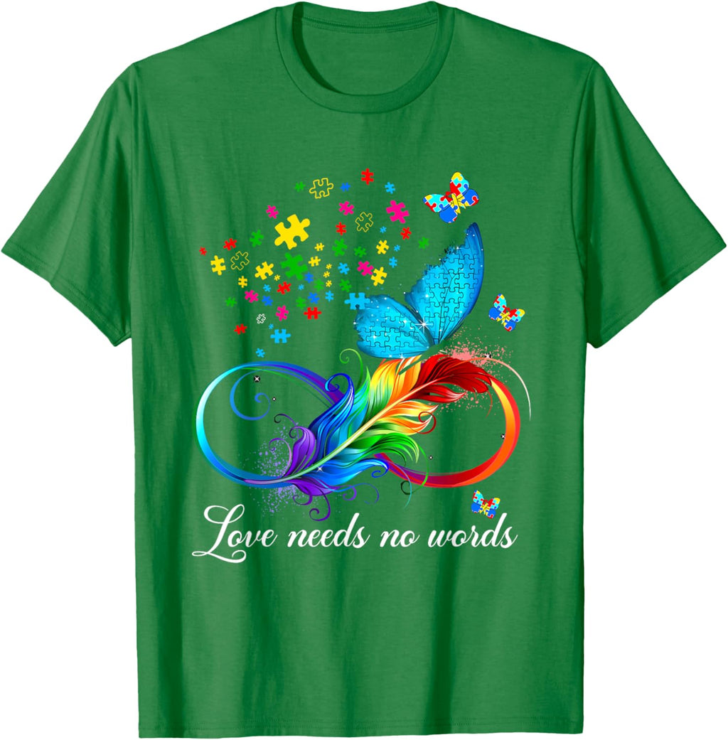 Love Needs No Words Autism Kids Mom Support Autism Awareness