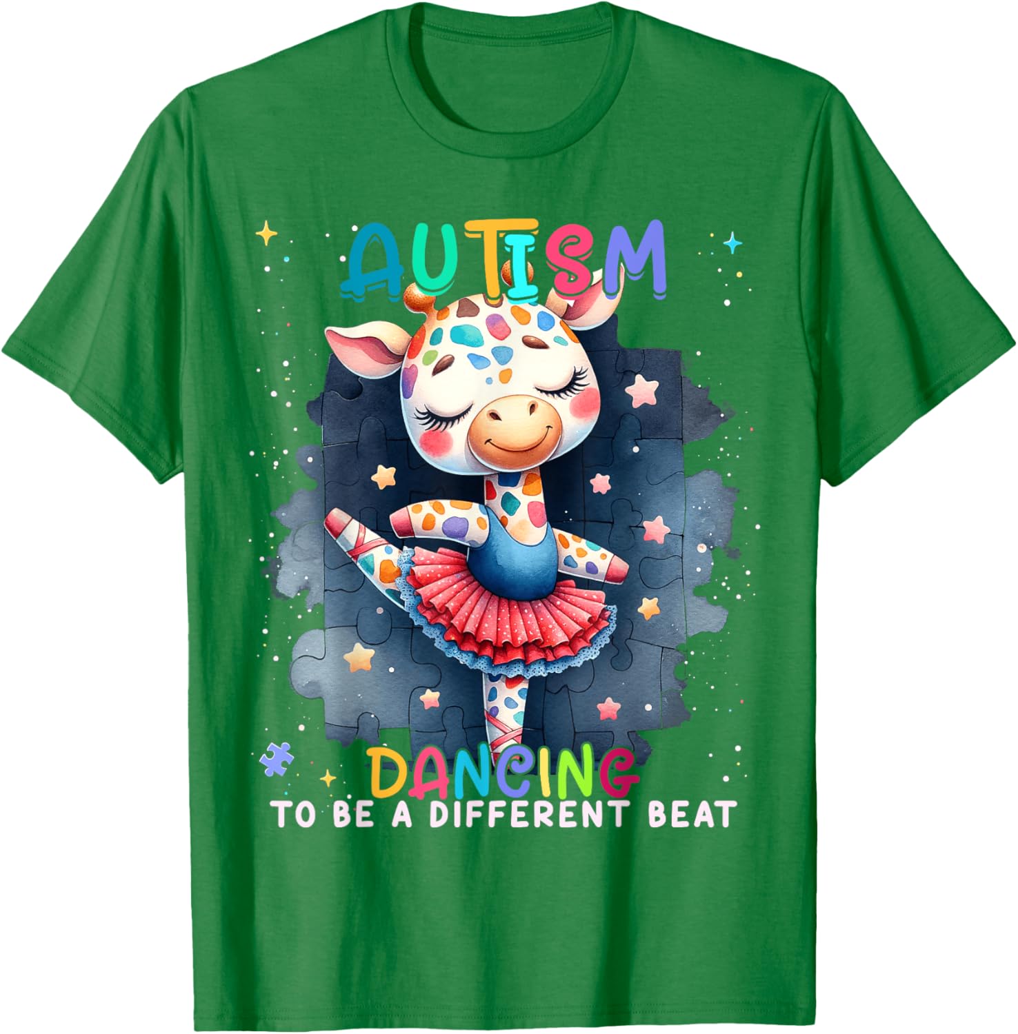 Autism Awareness Cute Unicorn Dancing To A Different Beat