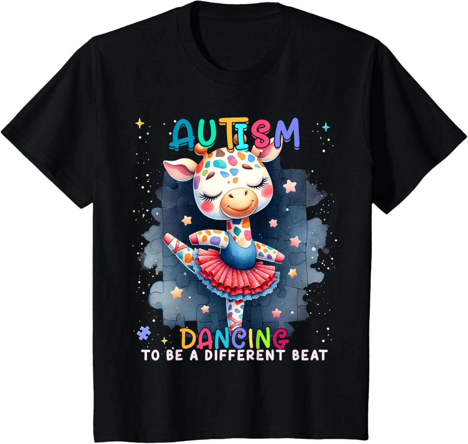 Autism Awareness Cute Unicorn Dancing To A Different Beat