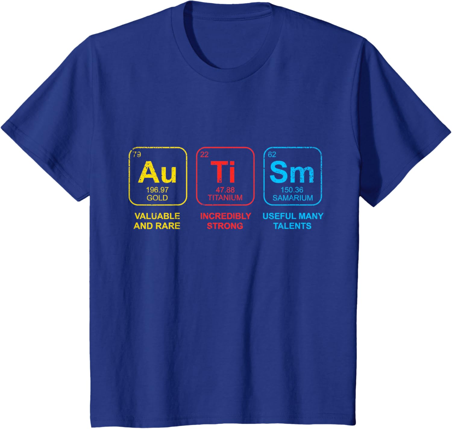 Autism Awareness Women Men Kids Elements Periodic Table ASD