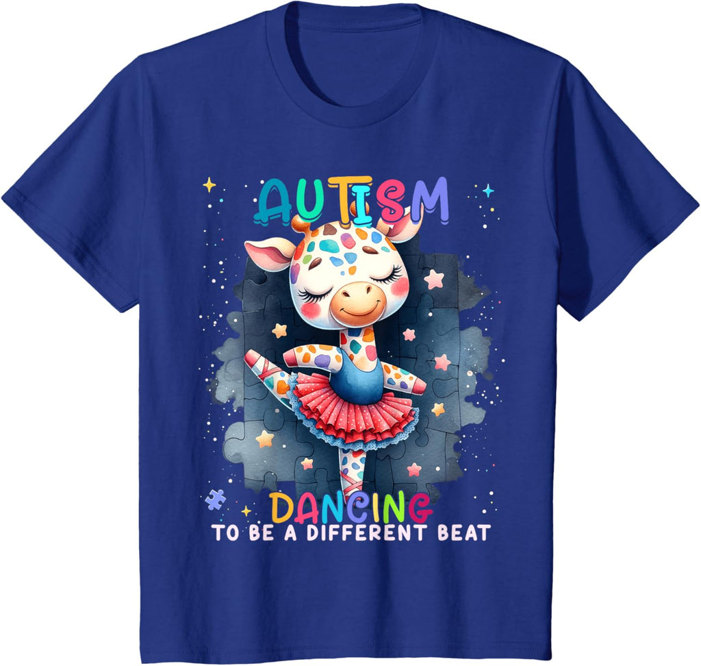 Autism Awareness Cute Unicorn Dancing To A Different Beat