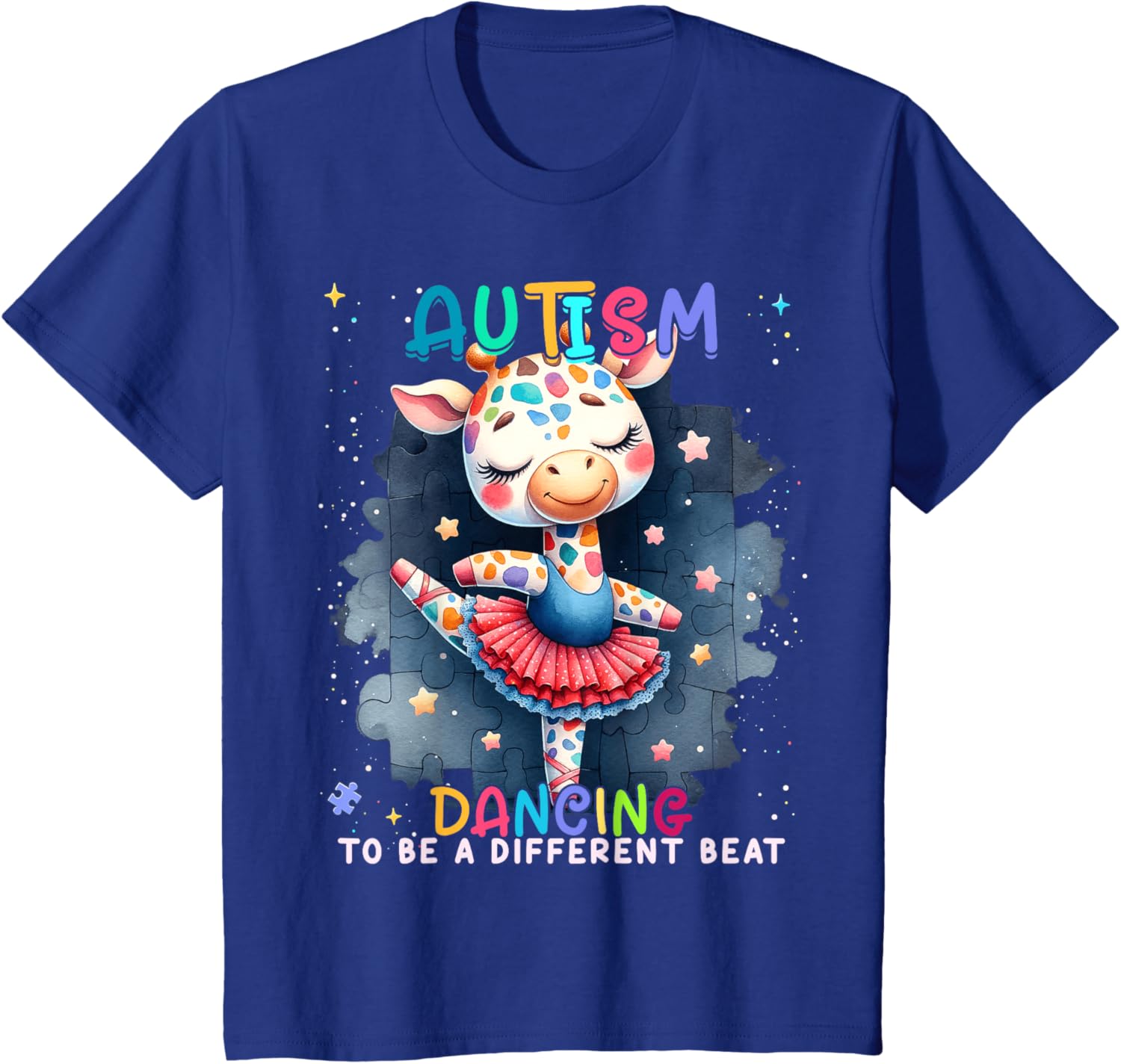 Autism Awareness Cute Unicorn Dancing To A Different Beat