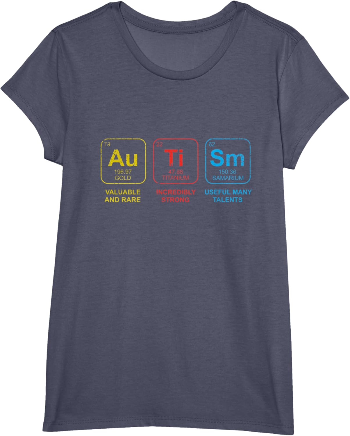 Autism Awareness Women Men Kids Elements Periodic Table ASD